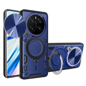 Husa pentru Honor Magic 7 Pro cu protecție pentru cameră și suport magnetic integrat Ring Shockproof - albastru