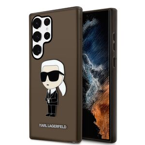 Husa premium pentru  Samsung Galaxy S23 Ultra 5G Karl Lagerfeld superior quality - Maro