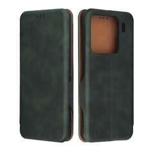 Husa tip carte pentru Xiaomi 15 Pro Smart Wallet fata - spate protectie 360 - Verde