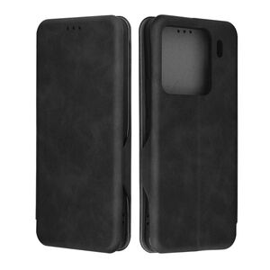 Husa tip carte pentru Xiaomi 15 Pro Smart Wallet fata - spate protectie 360 - Negru