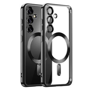Husa pentru  Samsung Galaxy S25+ cu MagSafe si protectie pentru lentile anti-shock 1.5 mm transparent - Negru