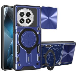 Husa pentru  OnePlus 13 cu protecție pentru cameră și suport magnetic integrat Ring Shockproof, Albastru