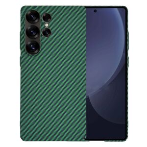 Husa pentru  Samsung Galaxy S25 Ultra CarbonFiber UltraSlim, Lightweight, Verde