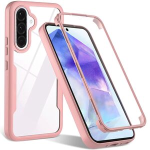 Pachet 360: Husa cu folie integrata pentru  Samsung Galaxy A36 Cover360 fata / spate - Roz
