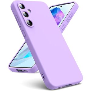 Husa pentru  Samsung Galaxy S25+ Liquid Silicone, subțire, captusita cu microfibra, anti amprentă, protectie cameră foto, Lavanda