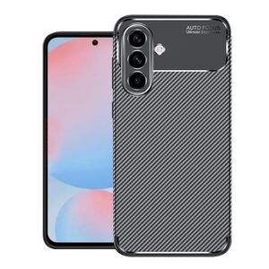 Husa de protectie pentru  Samsung Galaxy A56 Auto Focus Slim, Anti-Scratch, cu fibra de carbon si protectie lentile - Negru denim
