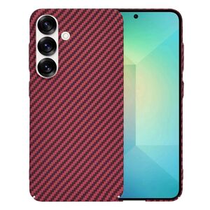 Husa pentru  Samsung Galaxy S25 CarbonFiber UltraSlim, Lightweight, Rosu