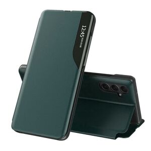 Husa pentru  Samsung Galaxy S25 tip carte, Smart View, Verde