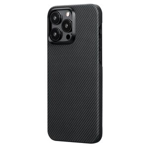 Husa pentru  iPhone 15 Pro Max compatibila MagSafe High Grade Aramid Fiber Series - negru royal