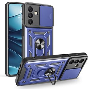 Husa pentru  Samsung Galaxy A26 Ring Armor Kickstand Tough Rugged Cover cu protectie camera, Albastru