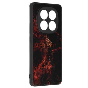 Husa pentru Xiaomi Redmi Note 14 Pro 5G Colorful Varnish Anti-scrath, Rosu Galactic