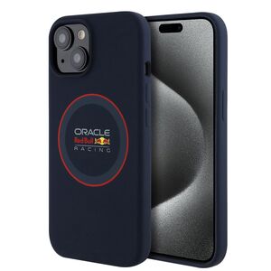 Husa premium pentru  iPhone 15 compatibila MagSafe Red Bull Racing - Albastru