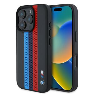 Husa premium pentru  iPhone 16 Pro Max compatibila MagSafe BMW Signature - Negru denim