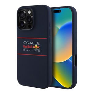 Husa premium pentru  iPhone 16 Pro Max compatibila MagSafe Red Bull Racing - Albastru royal