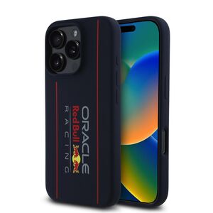 Husa premium pentru  iPhone 16 Pro compatibila MagSafe Red Bull Racing - Albastru
