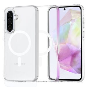 Huse pentru  Samsung Galaxy A36 cu MagSafe Crystal Clear Back Series - Transparent