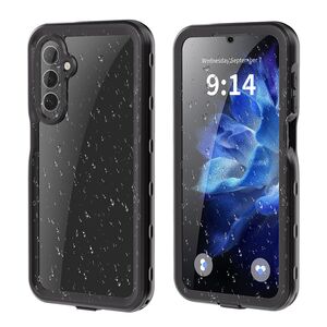 Pachet 360: Husa cu folie integrata pentru  Samsung Galaxy A16 ShockProof Dust-Water Proof Full Body, negru - transparent