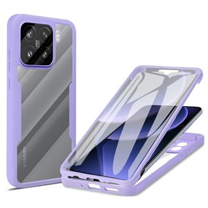 Pachet 360: Husa cu folie integrata pentru  Xiaomi 15 Cover360 fata / spate - Mov