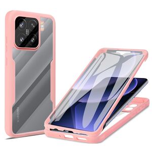 Pachet 360: Husa cu folie integrata pentru  Xiaomi 15 Cover360 fata / spate - Roz