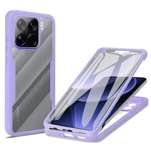 Pachet 360: Husa cu folie integrata pentru  Xiaomi 15 Pro Cover360 fata / spate - Mov