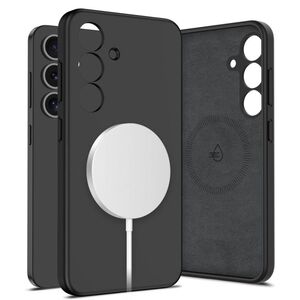 Husa pentru Samsung Galaxy S25 compatibila MagSafe Liquid Silicone - negru