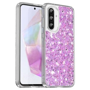 Husa pentru  Samsung Galaxy A36 cu sclipici Liquid Crystal Glitter, Violet