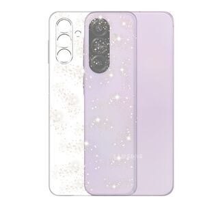 Husa pentru  Samsung Galaxy A56 cu sclipici Liquid Crystal Glitter, Transparent