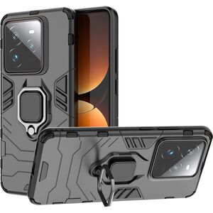 Husa pentru  Realme GT 7 Pro cu inel Ring Armor Kickstand Tough, Negru