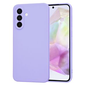 Husa pentru  Samsung Galaxy A36 Liquid Silicone, subțire, captusita cu microfibra, anti amprentă, protectie cameră foto, Mov
