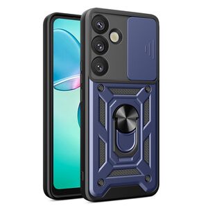 Husa pentru  Samsung Galaxy S25 Plus Ring Armor Kickstand Tough Rugged Cover cu protectie camera, Albastru