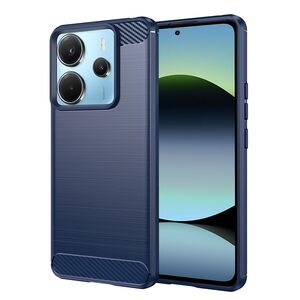 Husa pentru Xiaomi Redmi Note 14 4G Carbon Liquid Silicone, Albastru