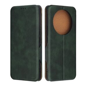 Husa tip carte pentru Honor Magic 7 Lite Smart Wallet fata - spate protectie 360 - Verde