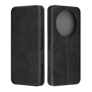 Husa tip carte pentru Honor Magic 7 Lite Smart Wallet fata - spate protectie 360 - Negru