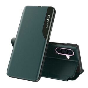 Husa pentru  Samsung Galaxy A56 tip carte, Smart View, Verde
