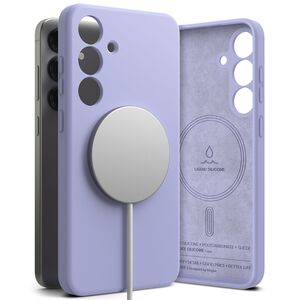 Husa pentru  Samsung Galaxy S25+ Ringke - Silicone Magnetic MagSafe - Lavanda