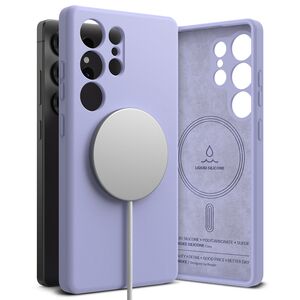 Husa pentru  Samsung Galaxy S25 Ultra Ringke - Silicone Magnetic MagSafe - Lavanda