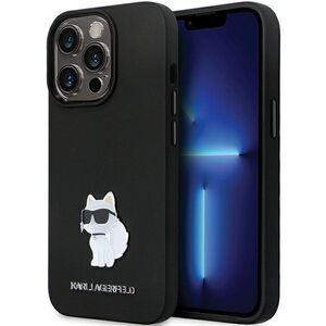 Husa premium pentru  iPhone 14 Pro Max Karl Lagerfeld superior quality - Negru electric