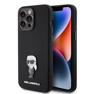 Husa premium pentru  iPhone 15 Pro Max Karl Lagerfeld superior quality - Negru electric