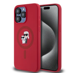 Husa premium pentru  iPhone 15 Pro Max Karl Lagerfeld superior quality - Rosu