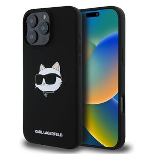 Husa premium pentru  iPhone 16 Pro Karl Lagerfeld compatibila Magsafe - Negru Denim
