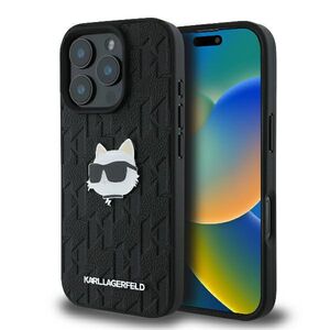 Husa premium pentru  iPhone 16 Pro Karl Lagerfeld superior quality - Negru