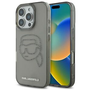 Husa premium pentru  iPhone 16 Pro Max Karl Lagerfeld superior quality - Gri