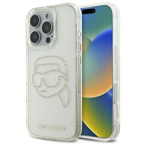 Husa premium pentru  iPhone 16 Pro Max Karl Lagerfeld superior quality - Ice