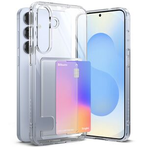 Husa pentru  Samsung Galaxy S25+ Ringke Fusion pocket card - Transparent neutru