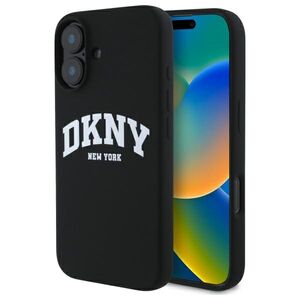 Husa premium pentru  iPhone 16 DKNY Urban compatibila MagSafe - Negru denim