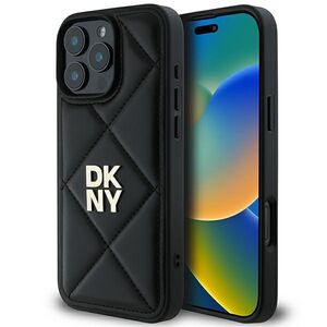 Husa premium pentru  iPhone 16 Pro DKNY Pattern Energy - Negru