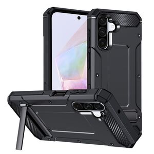 Husa pentru  Samsung Galaxy A36 Armor Tough Rugged Kickstand - Negru