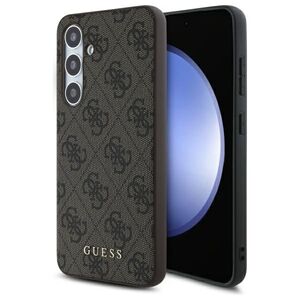 Husa premium  Samsung Galaxy S24 FE pentru Guess Elegance Series - Maro inchis