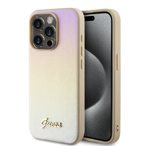 Husa premium  iPhone 15 Pro Max pentru Guess Elegance Series - Auriu