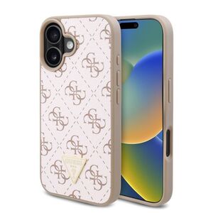 Husa premium  iPhone 16 Plus pentru Guess Elegance Series - Roz neon